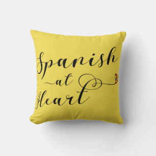 Spanisch bei Herzkissen, Spanien Kissen