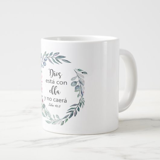 Spanisch, Bibel, spanisches Bibel, Dios está con Jumbo-Tasse (Vorderseite Rechts)