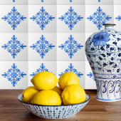 Spanisch Blau und Weiß Portugiesisch Azulejo Kitch Fliese