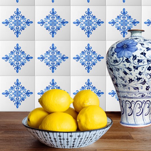 Spanisch Blau und Weiß Portugiesisch Azulejo Kitch Fliese