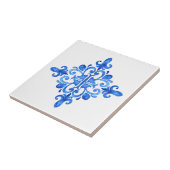 Spanisch Blau und Weiß Portugiesisch Azulejo Kitch Fliese (Seite)