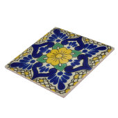 Spanisch Blue & Yellow Blume Keramik Foto Tile Fliese (Seite)
