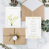 Spanisch, Boda Alcatraces Oro Minimalistische Hoch Einladung