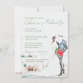 Spanisch, Boda Charro y Novia Rustikale Hochzeit Einladung (Vorderseite)