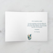 Spanisch Bohemisch Floral Terracotta Happy Birthda Karte (Innenseite)