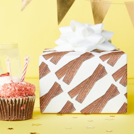 Spanisch Churro Fried Dough Pastries Churros Geschenkpapier (Geburtstagsparty)