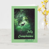 Spanisch: Cumpleaños abuelo /Grandpa b-tägig Karte (Gelbe Blume)