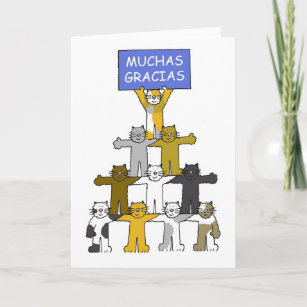 Danke Spanisch Karten Zazzle De 