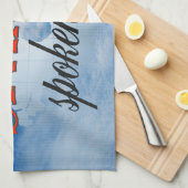 Spanisch, das hier gesprochen wird handtuch (Viertel Falte)