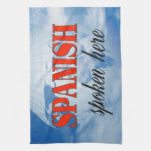 Spanisch, das hier gesprochen wird handtuch (Vertikal)