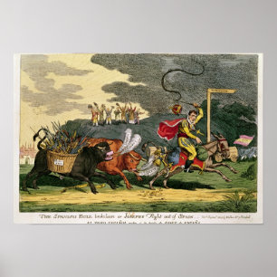 Spanisch, das Stier brach, verliert oder, Josephs Poster