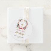 Spanisch De Bautizo Gracias Gold & Pink Geschenkanhänger (Beispiel)