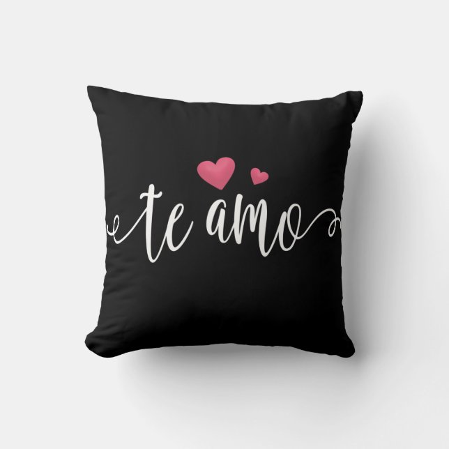 Spanisch Die Amo I Liebe You Valentine Throw Kisse Kissen (Vorderseite)