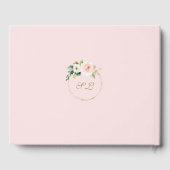 Spanisch Einzigartig Rosa Blüte Blütenblüte Gold B Gästebuch (Rückseite)