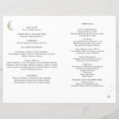 Spanisch, Elegant Celestial Quinceñera Programm (Rückseite)