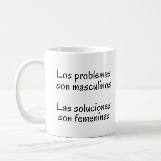 Spanisch Englisch Zitat Kaffeetasse (Links)