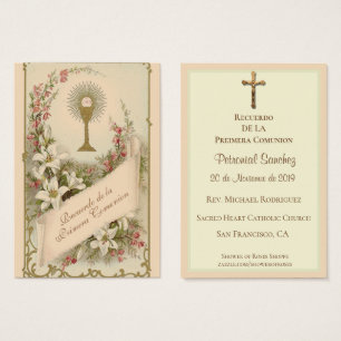 Spanisch Erste Heilige Kommunion Religiös Katholis