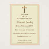 Spanisch Erste Heilige Kommunion Religiös Katholis (Rückseite)