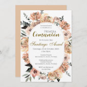 Spanisch erster Kommune Einladung (Vorne/Hinten)