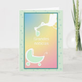 Spanisch erwarten wir Karte (Vorderseite)