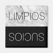 Spanisch Español Imitate Marmorpflaster Geschirrsp Magnet (Vorne)