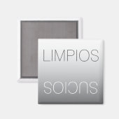 Spanisch Español Moderne Limpios Sucios Geschirrsp Magnet (Vorderseite/Rückseite)