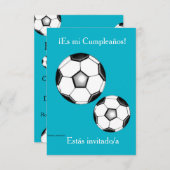 Spanisch: Fiesta de Cumpleaños - Invitación Einladung (Vorne/Hinten)