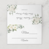 Spanisch Floral Boho Wedding Platzkarte (Außenseite Aufgefaltet)