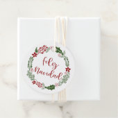 Spanisch Frohe Weihnachten, Feliz Navidad, Custom Geschenkanhänger (Beispiel)