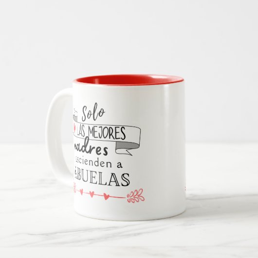 Spanisch für Oma / Abuela Tasse (Vorderseite Links)