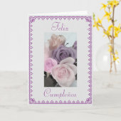 Spanisch: Geburtstag Cumpleanos Karte (Gelbe Blume)