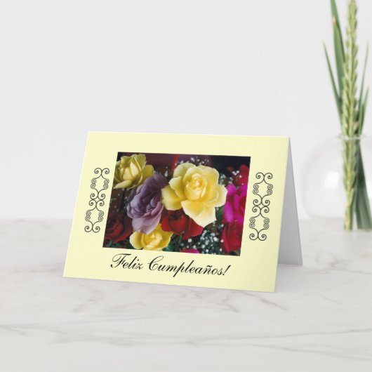 Spanisch: Geburtstag/Cumpleaños Karte (Vorderseite)