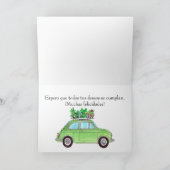 Spanisch Geburtstag Retro Fiat 500 Karte (Innenseite)