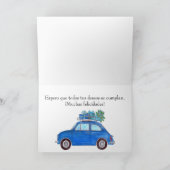 Spanisch Geburtstag Retro Fiat 500 Karte (Innenseite)