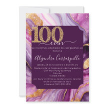 Spanisch Gorgeous Agate 100. Geburtstagsparty