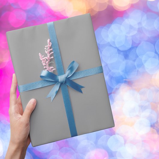 Spanisch Graue Solid Color Geschenkpapier