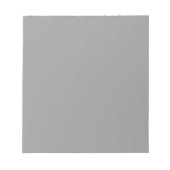 Spanisch Graue Solid Color Notizblock (Vorderseite)