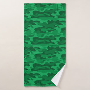 Spanisch-grüne Camouflage Badehandtuch