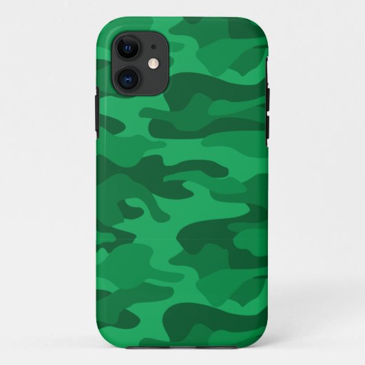 Spanisch-grüne Camouflage Case-Mate iPhone Hülle (Rückseite)