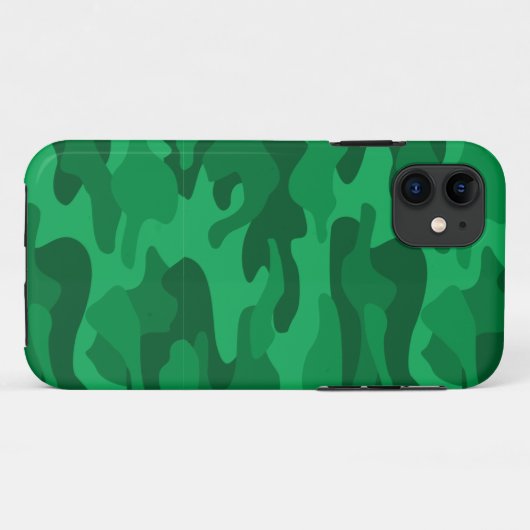 Spanisch-grüne Camouflage Case-Mate iPhone Hülle (Rückseite (Horizontal))