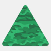 Spanisch-grüne Camouflage Dreieckiger Aufkleber (Vorderseite)