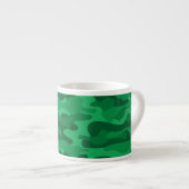 Spanisch-grüne Camouflage Espressotasse (Vorderseite Rechts)