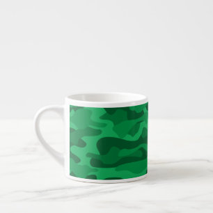 Spanisch-grüne Camouflage Espressotasse