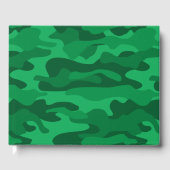Spanisch-grüne Camouflage Gästebuch (Vorderseite)