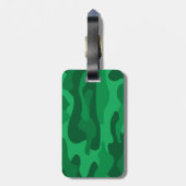 Spanisch-grüne Camouflage Gepäckanhänger (Rückseite vertikal)
