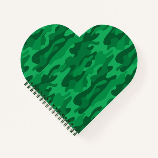 Spanisch-grüne Camouflage Notizblock (Vorderseite)