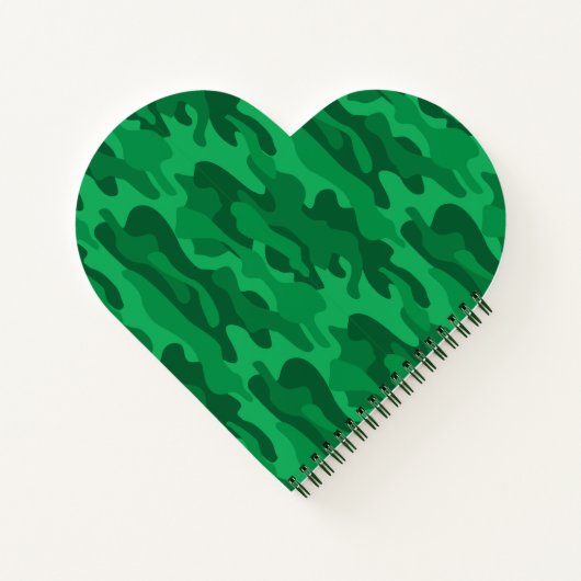 Spanisch-grüne Camouflage Notizblock (Rückseite)