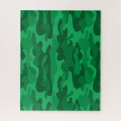 Spanisch-grüne Camouflage Puzzle (Vertikal)