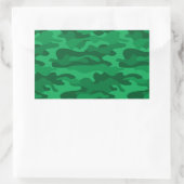 Spanisch-grüne Camouflage Rechteckiger Aufkleber (Tasche)