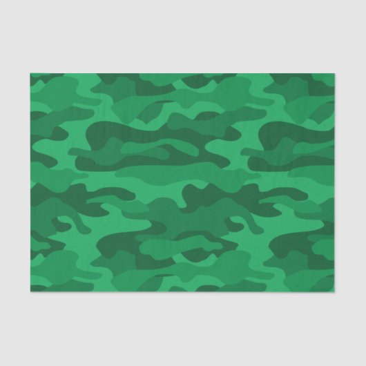 Spanisch-grüne Camouflage Seidenpapier (Vorderseite)